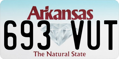 AR license plate 693VUT