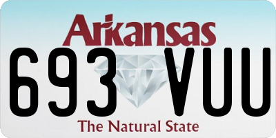 AR license plate 693VUU