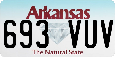 AR license plate 693VUV
