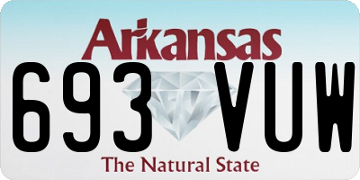 AR license plate 693VUW