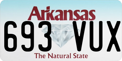 AR license plate 693VUX