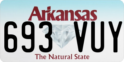 AR license plate 693VUY