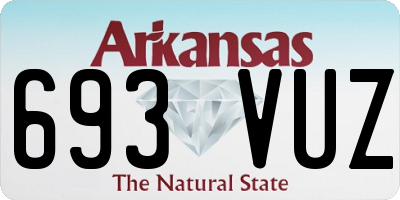 AR license plate 693VUZ