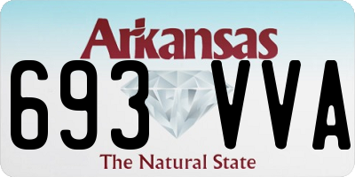 AR license plate 693VVA