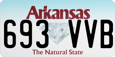 AR license plate 693VVB