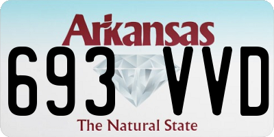 AR license plate 693VVD