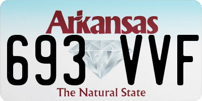 AR license plate 693VVF