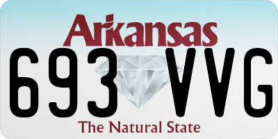 AR license plate 693VVG