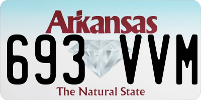 AR license plate 693VVM