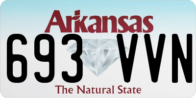 AR license plate 693VVN
