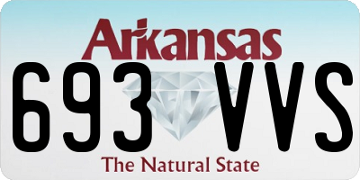 AR license plate 693VVS