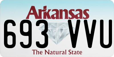 AR license plate 693VVU