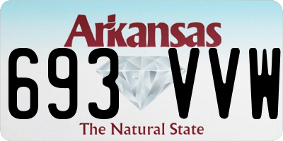 AR license plate 693VVW