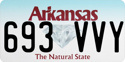 AR license plate 693VVY