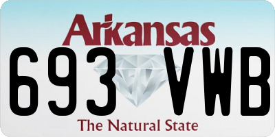 AR license plate 693VWB