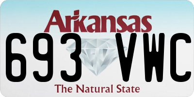 AR license plate 693VWC