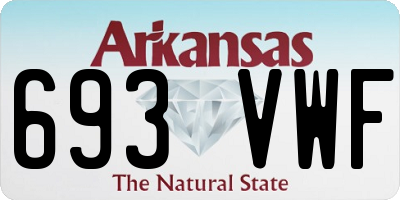 AR license plate 693VWF
