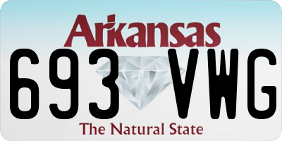 AR license plate 693VWG