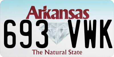 AR license plate 693VWK