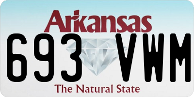 AR license plate 693VWM