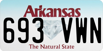 AR license plate 693VWN