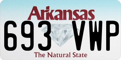 AR license plate 693VWP