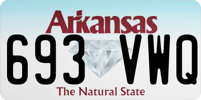 AR license plate 693VWQ