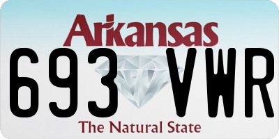 AR license plate 693VWR