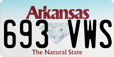 AR license plate 693VWS