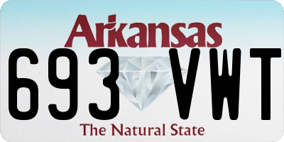 AR license plate 693VWT
