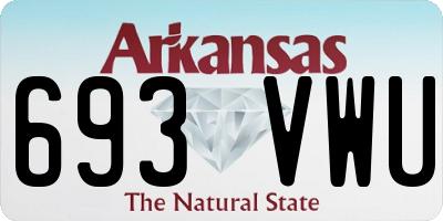 AR license plate 693VWU