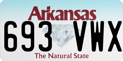 AR license plate 693VWX