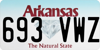 AR license plate 693VWZ