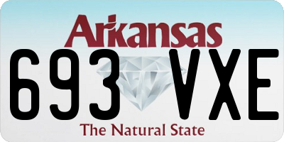 AR license plate 693VXE