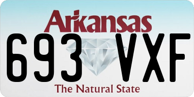 AR license plate 693VXF