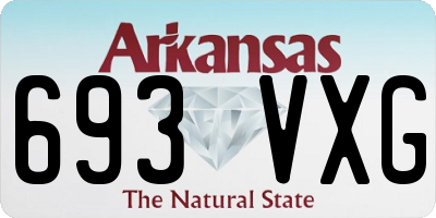 AR license plate 693VXG