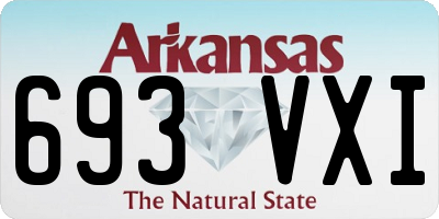 AR license plate 693VXI