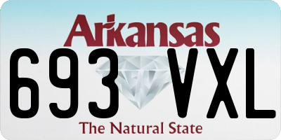 AR license plate 693VXL