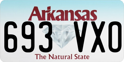 AR license plate 693VXO