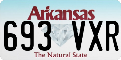 AR license plate 693VXR