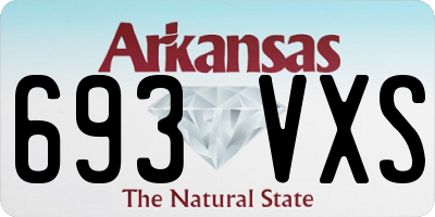 AR license plate 693VXS