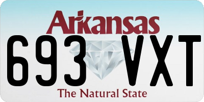 AR license plate 693VXT