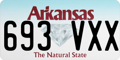 AR license plate 693VXX