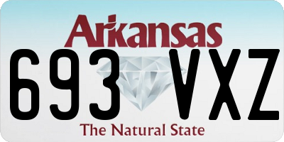 AR license plate 693VXZ