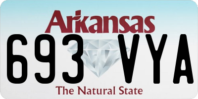 AR license plate 693VYA