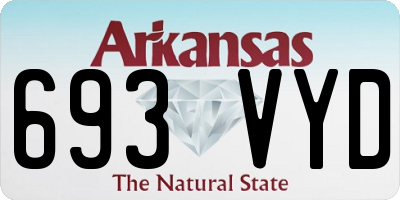 AR license plate 693VYD