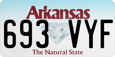 AR license plate 693VYF