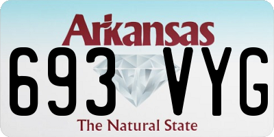 AR license plate 693VYG