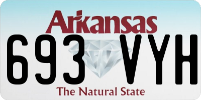 AR license plate 693VYH