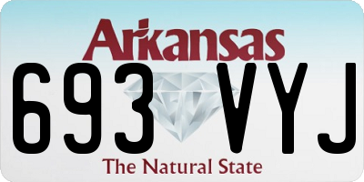AR license plate 693VYJ